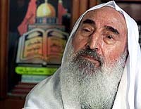 The founder of Hamas Sheikh Ahmed Yassin