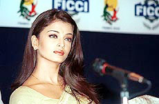 Former Miss World and film actress Aishwarya Rai at FICCI Frames 2002, a global convention on the business of entertainment, in Mumbai on Friday. 