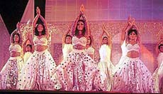 The Shaimak Davar troupe performs at the Frames 2002 entertainment night