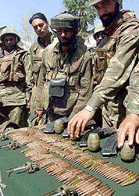 Indian soldiers at a camp