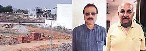 South City of Ludhiana, easy target for criminals; and (right) Mr Sanjay Arora and Mr G.R. Chopra.