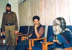 Suspected separatists Shazia Begum and Mushtaq Ahmad