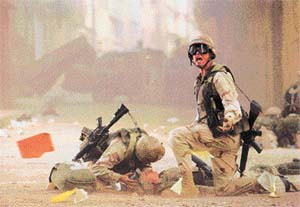 Scene from "Black Hawk Down" 