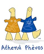Dolls Phevos and Athena, a brother and sister named after two ancient Greek gods are the mascots of Athens 2004 Olympic Games, unveiling in Zappeion mansion on Thursday.