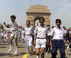 Children from different schools