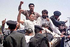 Activists of exiled Prime Minister