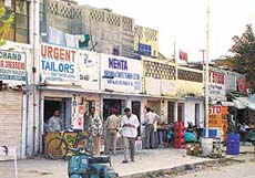 Unauthorised shops give these houses in Phase IX, SAS Nagar, the look of a mini market. 