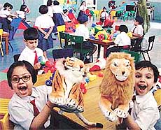 The toyroom of BCM Arya Model Senior Secondary School, Shastri Nagar, Ludhiana, which was opened 