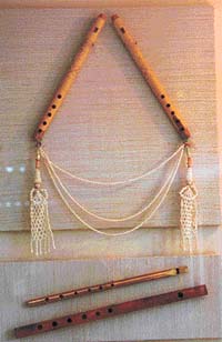 Algoze, wanjhli and flute are a part of the Sangeet Shalas collection