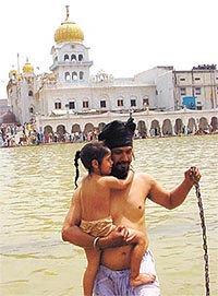 Holy dips refresh Delhiites.
