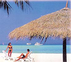 On the beach resort