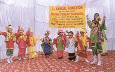 The tots of Divine Public School presenting a cultural show.