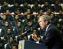 US President George W. Bush