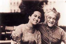 Anoushka with her father Pandit Ravi Shankar
