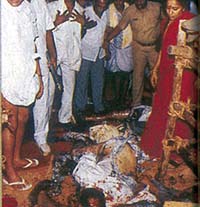 The LTTE was allegedly responsible for Rajiv Gandhi’s assassination