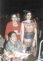 Sridevi steals many a heart at the Marwah do.