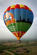 The world's largest balloon hovers over Kent