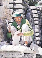 Dharam Das Dhiman at work