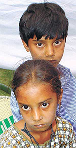 Gujarat victims during a press conference in the Capital on Monday.
