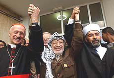 Palestinian leader Yasser Arafat