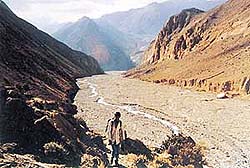 Mustang is a rugged and forbidding area --- Photo by the writer