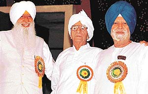 Former Deputy Speaker Jagjit Singh Chauhan, former MLA and the oldest member Ranbir Singh and former Chief Minister HS Brar