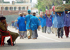 Coolies at the Wagha joint check post among the sufferers.