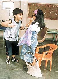 Moghli trying to woo his lady-love