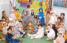 Tiny tots of Childrens Valley School 