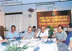 Distinguished media personalities at a one-day symposium on ‘Responsible Journalism’.