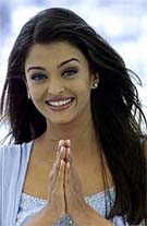 Actress Aishwarya Rai poses for photographers 