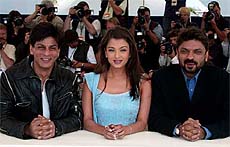 Indian director Sanjay Leela Bhansali poses for photographers