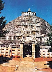 A Buddha stupa