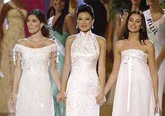 The final three Miss Universe delegates