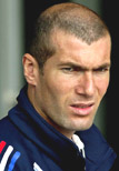 Zinedine Zidane of France's football team is seen leaving a restaurant after lunch in Seoul on Thursday. 