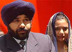 Amric Singh Rathour talks to the media 