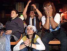 Argentine soccer fans react