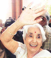 Left front Presidential candidate Laxmi Sahgal