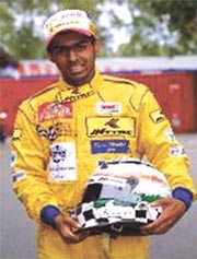Karun Chandhok back on podium.