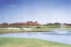 A picturesque view of the Jaypee Greens golf course in Greater Noida.