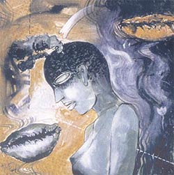 The green woman with cowries