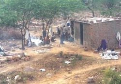 Jhuggis have come up in the area