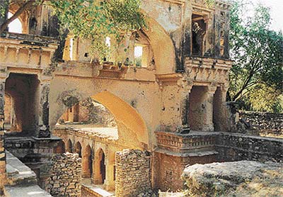 The artistically designed entrance of Alijaan ki Baoli