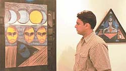 Artist Nitin Dutt looks at his creations