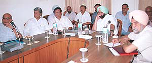 The Punjab Chief Minister, Capt Amarinder Singh, at the presentation of the state development report in Chandigarh on Monday.