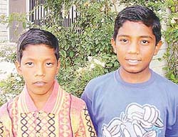 Karamjit Singh (10) and Baljit Singh (11)