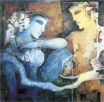 An artwork by Swapan Kumar Palley