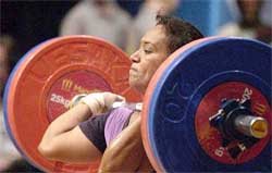 Triple silver medallist Neelam Sethi Laxmi of India