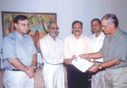 DDCA president Arun Jaitley and senior vice-president C. K. Khanna, along with 