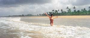 The Utorda beach is quiet, lonely and captivating
